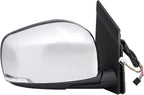 Driver & Passenger Side Mirror Set with Blind Spot Indicator Compatible with 2013-2016 Chrysler Town & Country Dodge Grand Caravan CH1320481 CH1321481