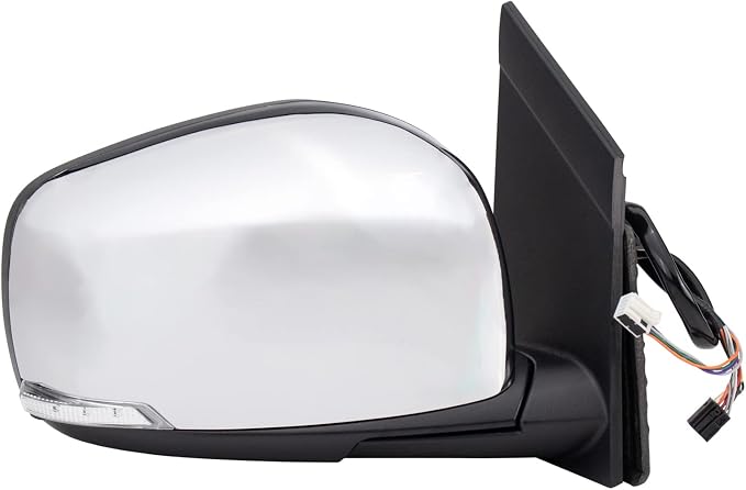 Driver & Passenger Side Mirror Set with Blind Spot Indicator Compatible with 2013-2016 Chrysler Town & Country Dodge Grand Caravan CH1320481 CH1321481