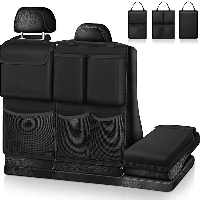 Car Trunk Organizer for Acura MDX 2007–2013, Large Capacity Hanging Rear Seat Organizer, Foldable Backseat Trunk Organizer for SUV Cargo Storage | multiple storage pockets keeps tools, groceries, emergency supplies and travel essentials neatly organized
