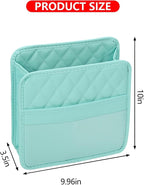 Mandark Car Seat Back Organizer, PU Leather Vehicle Backseat Hanging Storage Pocket, Multipurpose Auto Travel Essentials Accessories for Kids & Adults, Universal for Most Cars (Green)