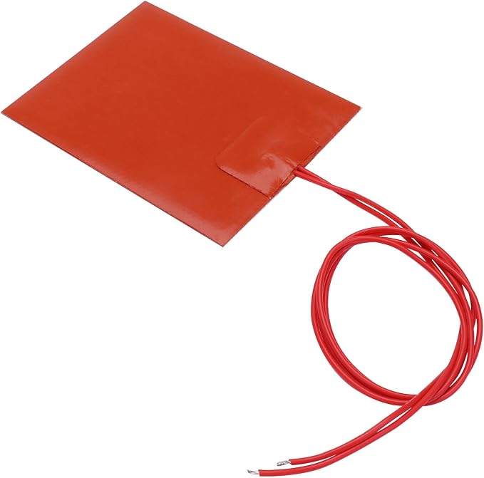 4PCS 12V 30W Silicone Heating Pad Rubber Flexible Heater Mat 80mm X 100mm