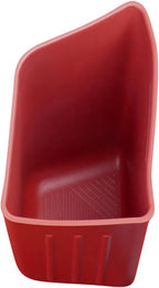 Car Trash Can, Silicone Portable Vehicle Side Door Garbage Container Trash Bin, Multifunctional Auto Interior Dustbin Garbage Can Storage Organizer, Universal Fit (Left/Red)