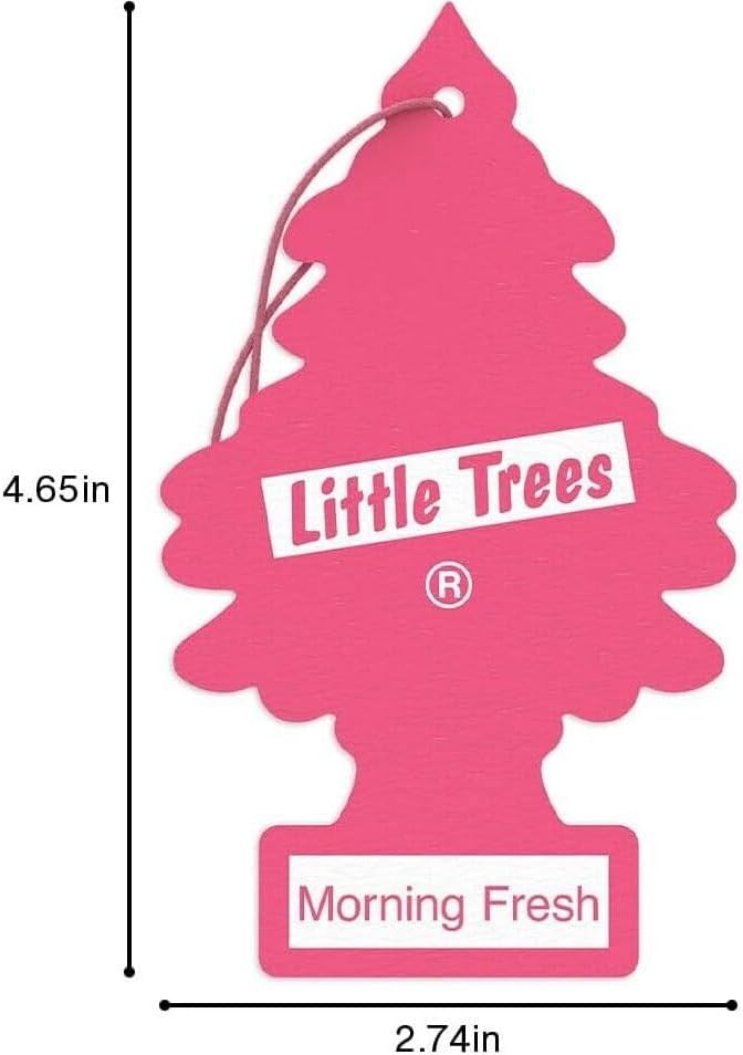 Car Air Freshener | Hanging Paper Tree for Home or Car | Morning Fresh | 24 Pack