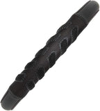 car Steering Wheel Cover Faux Leather Massage Universal fit 3D Honeycomb Hole Anti-Slip Sporty 15 Inches (Black Black)
