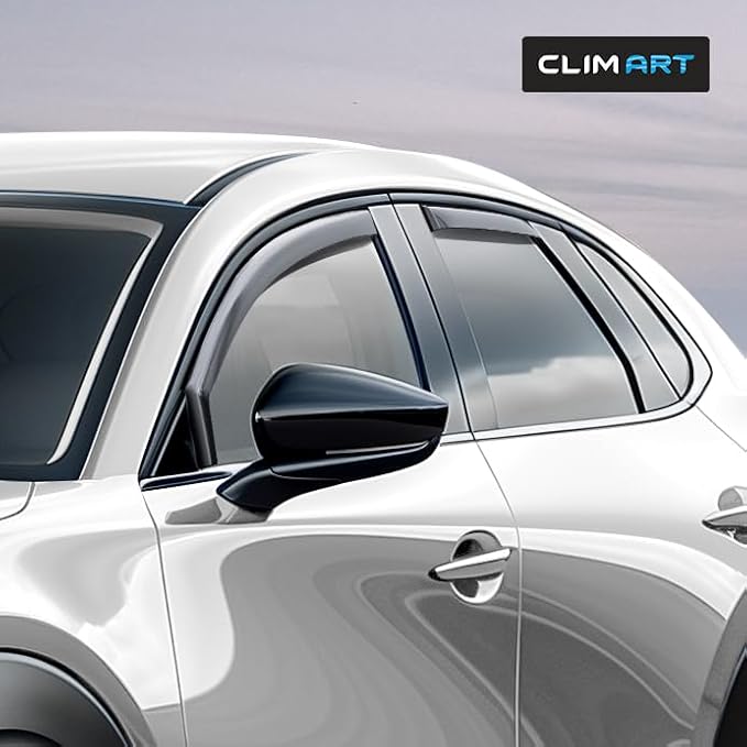 in-Channel Incredibly Durable Rain Guards for Mazda CX-30 2020-2026, Original Window Deflectors, Vent Window Visors, Vent Deflector, 4 pcs. - 620474