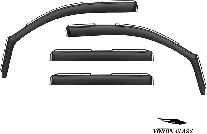 Voron Glass in-Channel Extra Durable Rain Guards for Chevrolet (Chevy) Suburban 2015-2020, Window Deflectors, Vent Window Visors, 4 Pieces - 200539