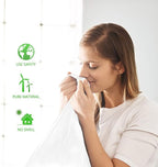 2.6 Gallon 220 Counts Small Trash Bags Garbage Bags by, Bathroom Trash Can Bin Liners, Small Plastic Bags for home office kitchen,fit 10 Liter, 2,2.5,3 Gal, Clear