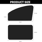Car Window Sun Shades, Universal Interior Accessories - Double-Sided Black (4pcs)