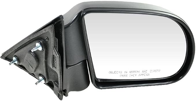 Passenger Side View Mirror Manual Adjustment Heated No Memory Textured Compatible with 1999-2005 Chevy Blazer 1998-2004 S10 S15 Sonoma 1999-2000 GMC Jimmy 1999-2001 Oldsmobile Bravada