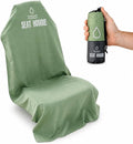 Car Seat Towel | Premium Microfiber Towel Seat Covers for Cars | Universal Fit & Machine Washable | Portable Car Seat Towel Cover After Gym, Yoga, Beach (Forest Green)