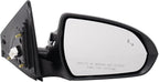 Driver and Passenger Side Mirror Power Heated Black Textured Paint to Match Compatible with 2017-2020 Hyundai Elantra HY1320253 HY1321253