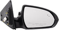 Passenger Side Mirror Assembly Power Heated Blind Spot Foldaway Paint to Match Compatible with 2017-2020 Hyundai Elantra
