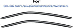 Window Visors Rain Guards Shield for 2010-2025 Chevy Camaro Coupe, Out-Channel Window Vent Wind Deflectors Visors Shades for 10-25 Camaro (Excludes Convertible)
