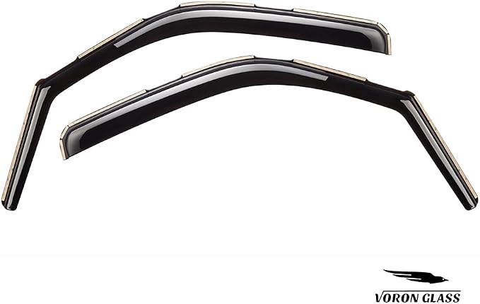 Voron Glass in-Channel Extra Durable Rain Guards for Chevrolet (Chevy) Express Van 1996-2026/GMC Savana 1996-2026, Window Deflectors, Vent Window Visors, 2 Pieces - 210217