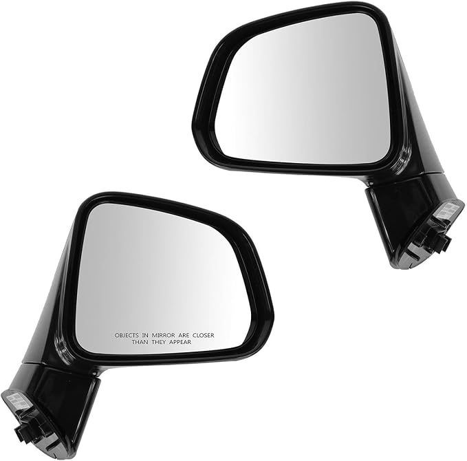 Driver and Passenger Side Mirror Assembly Set Power Paint to Match Smooth Compatible with 2008-2010 Saturn Vue, 2013-2015 Chevrolet Captiva Sport