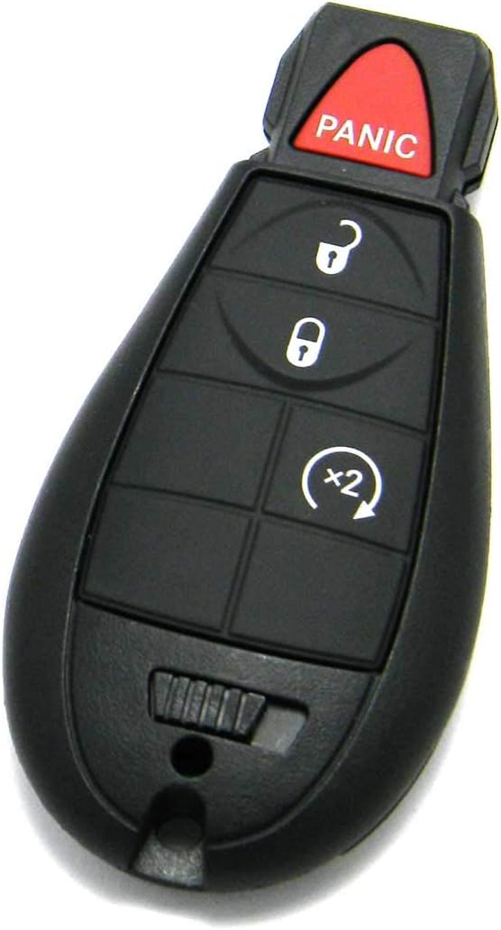 OEM Electronic 4-Button FOBIK Key Fob Remote Compatible with 2013-2023 RAM Truck (FCC ID: GQ4-53T, P/N: 56046955, 68508721)