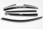AUTOCLOVER Tape-On Rain Guards Window Visors 6 Pcs Set for Toyota Rav4 2013 2014 2015 2016 2017 2018 / Window Deflectors, Out-Channel Vent Shades (Smoked)
