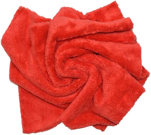 Microfiber Car Wash Drying Towels Professional Grade Premium Microfiber Towels for Car Wash Drying 450GSM 16 in.x 16 in. Pack of 6 (6 Pack, Red)