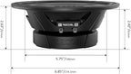 MS65-4P 6.5-Inch Midrange Pro Audio Car Speakers, 600 Watts Max Pair 4Ohm, 1.5-Inch High Temperature Kapton Voice Coil, Premium Quality Audio Door Speakers