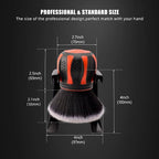 Ultra Soft Detailing Brush, Car Detail Brush, Orange Handle XL Synthetic Brush - Ultra Soft Bristles, Comes with Storage Rack, Covers Large Area Inside or Outside Vehicles