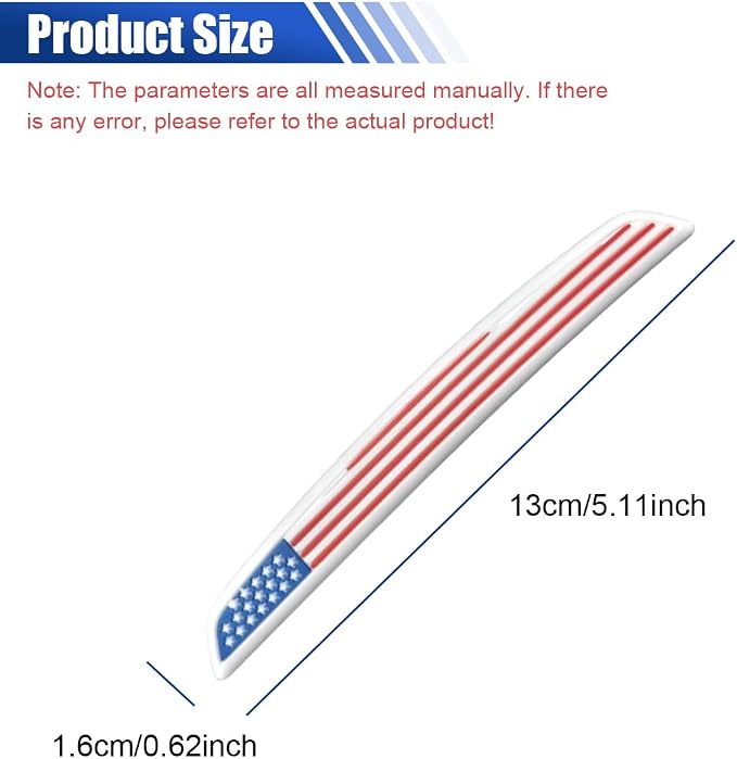 Craedli 6PCS Universal Car Door Edge Guards, Anti-Scratch Auto Bumper Body Protector Trim Guard Car Door Anti-Collision Strips, Self-Adhesive Auto Side Rearview Mirror Protector Sticker(Flag)