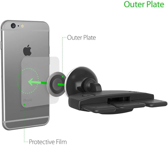 Car Mount, iTap Magnetic CD Slot Holder for iPhone 6s Plus 6s 6 SE,Galaxy S7 S7 Edge S6 S6 Edge,Galaxy Note 5