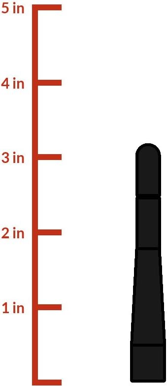 Stubby Antenna Compatible with GMC Sierra & Chevy Silverado 1500 (2014-2026) | 3.2 Inches | Short Antenna Replacement | Made in the USA
