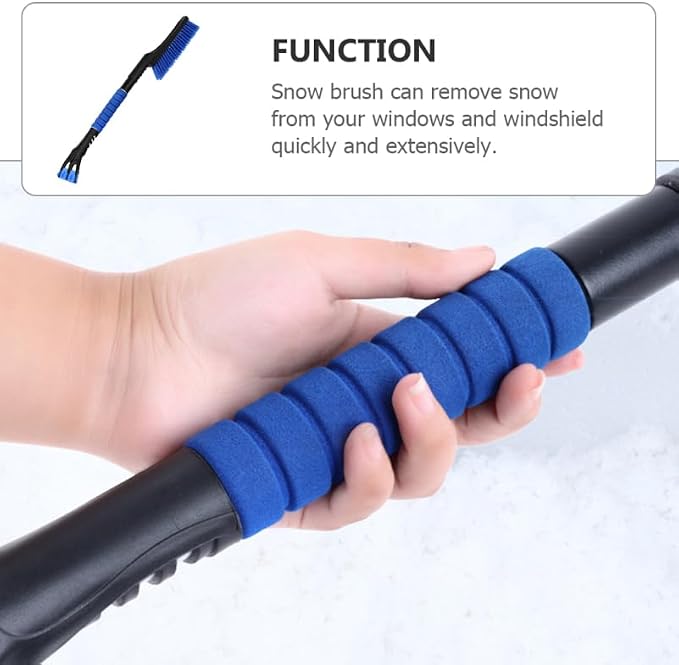 Snow Brush Ice Scraper Multi-Function Detachable Brush for Car Use Telescopic Handle 24.40In Compact Winter Tool for Windshield and Window Snow Removal