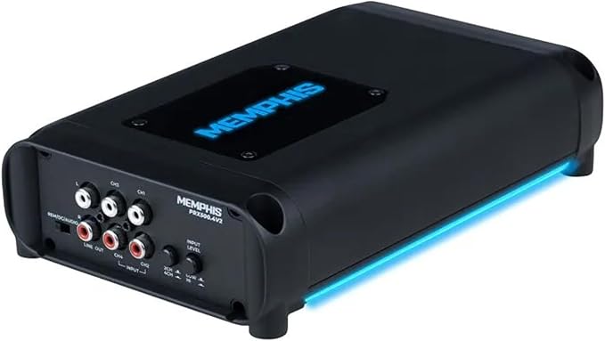 Memphis PRX500.4V2 4 Channel 500 Watt Amplifier - 125 Watts RMS x 4 at 2-Ohm