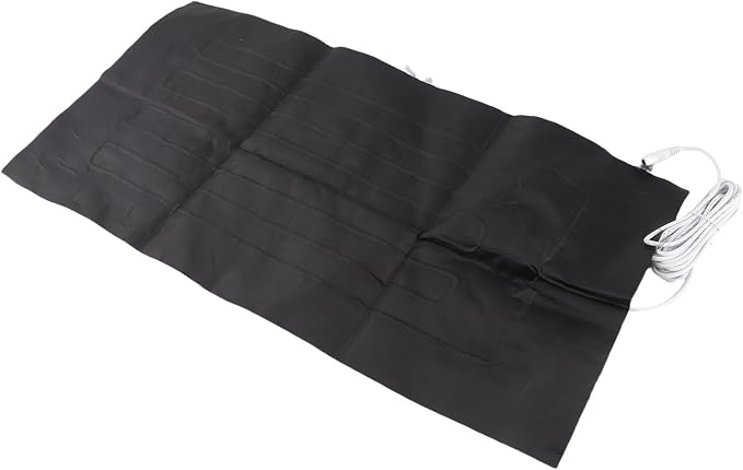 Electric Heating Pad, 60x30cm Electric Heat Cushion with 5521 Female Connector, DC 12V 30W Seat Heating, Ideal for Home Sleeping, Back, Neck & Shoulder, Polyester, Cotton