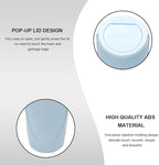 Car Trash Can with Lid, Mini Car Garbage Bin Leakproof Cup Holder Trash Can, Multipurpose Organizer Door Pocket Trash Cup Fits Auto Home Office, Universal Garbage Can (Light Blue)