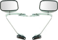 Mirror Set for 1987-1991 Ford Bronco 1987-1991 Ford F-150 | for 1987-1991 Ford Bronco 1987-1991 Ford F-150 Driver and Passenger Side with Chrome Housing Chrome