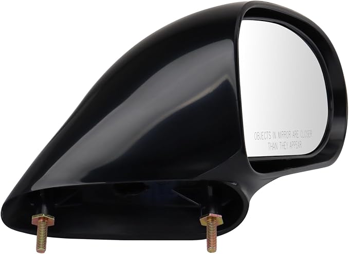 Passenger Side Mirror Assembly Manual Adjustment Non-Heated No Memory Textured Compatible with 1992-1999 Buick LeSabre Oldsmobile 88 GM1321201