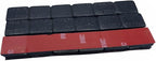 Stick On Wheel Weights - 0.50-Ounce, Black Colored Coating, Red Adhesive Tape - Professional Quality Tire Balancer Stickers - Durable Car, Vehicle, Automobile Accessories, Parts - Pack of 180