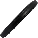 Ergonomic Grip Steering Wheel Cover - Leather Performance Grip for Standard Size Wheels 14.5-15 inch Black