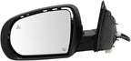 Driver & Passenger Side Mirror Set Power Heated Manual Folding Turn Signal Blind Spot Puddle Light Paint to Match Compatible with 2014-2018 Jeep Cherokee CH1320428 CH1321428