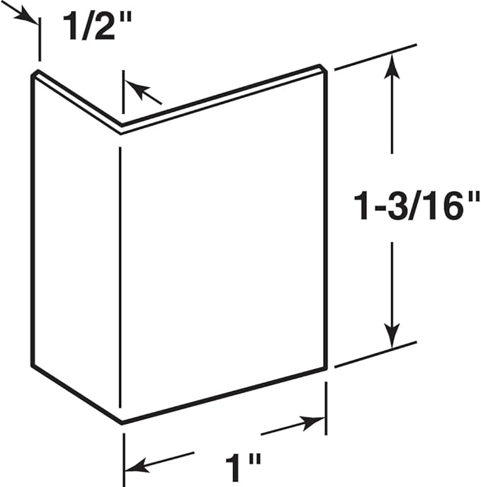 S 4215 Brushed Stainless, Adhesive Backed Door Edge Guard (5 Pack)