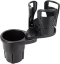 Car Cup Holder Expander for 2013-2018 BMW 3 Series 328i 335i 320i 330i 325i F30 F31, Multifunctional Dual Cup Mount with 360° Rotating Adjustable Carbon Fiber Texture Adapter