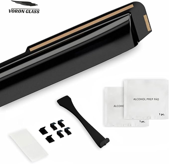 Voron Glass in-Channel Extra Durable Rain Guards for Ford F150 Raptor 2017-2020 SuperCrew, Window Deflectors, Vent Window Visors, 4 Pieces - 200288