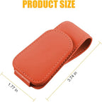 Sunglasses Holders for Car Sun Visor, Leather Eyeglasses Hanger Mounter, Magnetic Glasses Holder and Ticket Card Clip, Auto Interior Accessories Universal for SUV Pickup Truck