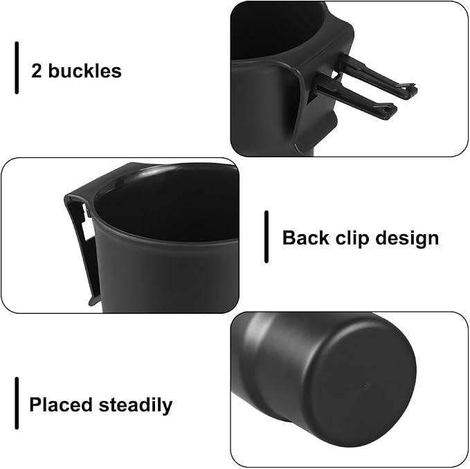 Car Cup Holder Hook, Auto Window Mount Bottle Holder 3.54'' Caliber Air Vent Hanging Beverage Holder for Soda Cans, Water Bottles, Coffee