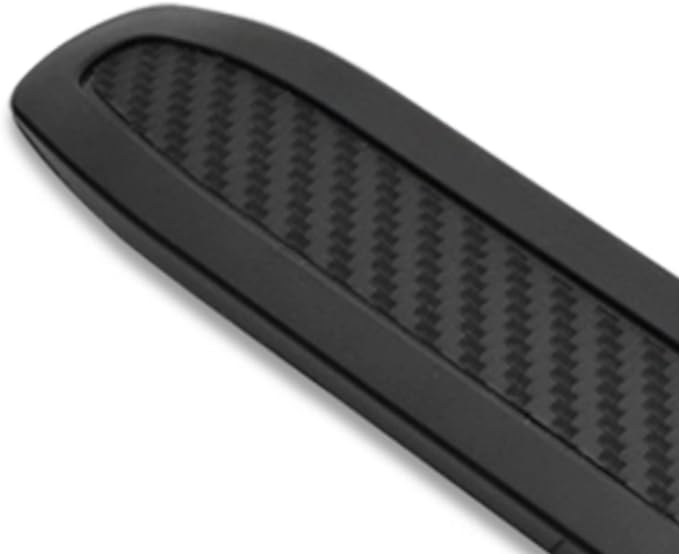 runmade 4Pcs Universal Car Truck SUV Rear Bumper Guard Side Anti-Scratch Protector Trim Black Rubber Strips (270mm x 30mm x 5mm)