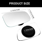 2PCS Blind Spot Convex Car Mirror, Convex Rear View Mirrors, Side View Mirror Blindspot with Wide Angle Adjustable Stick, 360 Degree Adjustabe HD Glass Blind Spot Mirrors for SUV and Trucks
