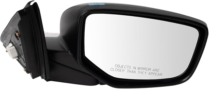 2 Piece Driver and Passenger Side Mirror Assembly Set Electric Adjustment Non-Heated No Memory Black Compatible with 2008-2012 Honda Accord US Built Sedan HO1320230 HO1321230