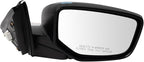 2 Piece Driver and Passenger Side Mirror Assembly Set Electric Adjustment Non-Heated No Memory Black Compatible with 2008-2012 Honda Accord US Built Sedan HO1320230 HO1321230