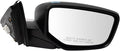 Passenger Side Mirror Assembly Electric Adjustment Non-Heated No Memory Black Compatible with 2008-2012 Honda Accord HO1321230