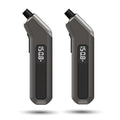 Digital Tire Pressure Gauge 2 Pack, Industrial Tire Gauge 3-200 PSI, Calibrated to ANSI B40.7 Grade 2A(Plus-Minus 0.5%), Air Pressure Gauge with Replaceable AAA Batteries (Space Grey)