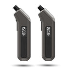 Digital Tire Pressure Gauge 2 Pack, Industrial Tire Gauge 3-200 PSI, Calibrated to ANSI B40.7 Grade 2A(Plus-Minus 0.5%), Air Pressure Gauge with Replaceable AAA Batteries (Space Grey)
