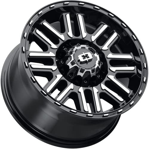 16x8 348 Nexus Gloss Black Machined Face Wheel 8x6.5 (0mm)