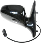 Passenger Side Mirror Assembly Electric Adjustment Heated No Memory Puddle Light Black Compatible with 2004-2008 Lincoln Town Car FO1321307 FO1321328